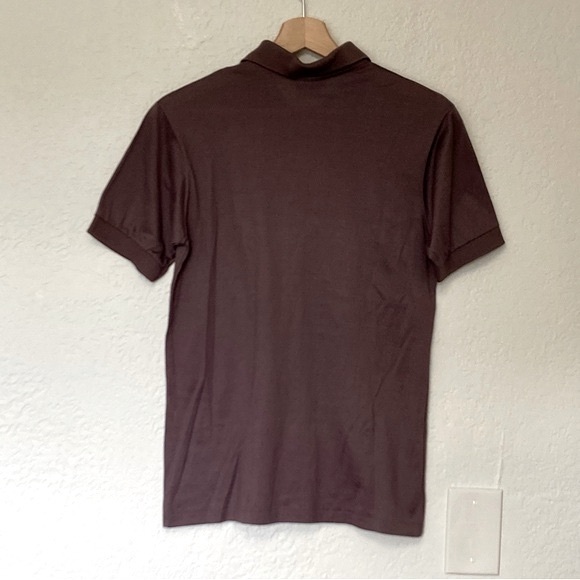 Vtg Pierre Cardin Paris New York Burgundy Polo, Size S - Picture 3 of 4